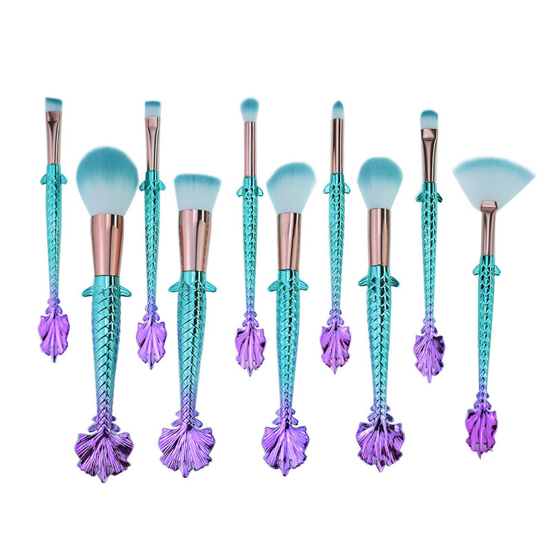 Beauty loves mermaid makeup brush set-05