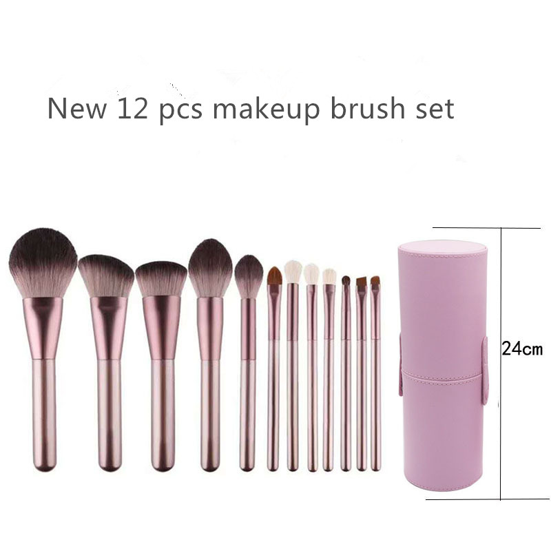 mini grape 12 pcs synthetic hair makeup brush set-02